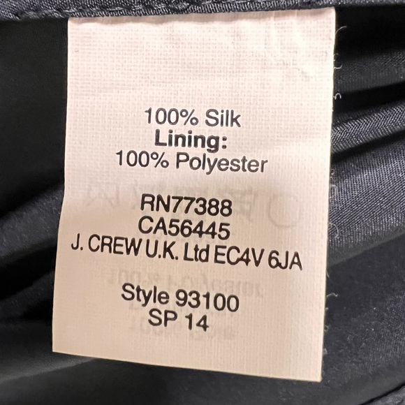 J. Crew NWOT Navy Formal Knee-length Dress, Size 00 - Picture 4 of 6